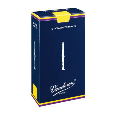 Vandoren CR152 Caja de 5 cañas tradicional para clarinete contrabajo 