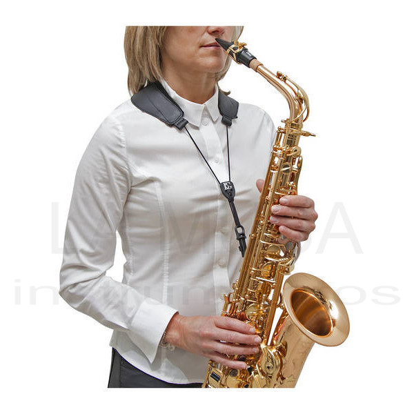 Cordon saxophone alto / tenor Yoke enfant cuir bretelles BG S72SH