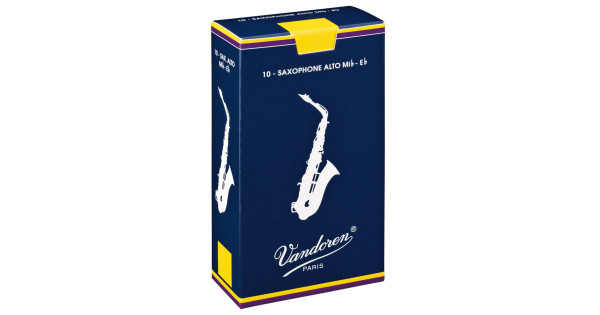10 lengüetas Saxofón Alto Soundman® Reeds para uso diario Anche Saxo Saxofones 0225 10 unidades 
