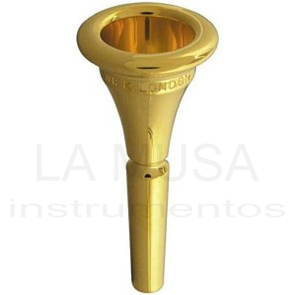 Hellery Boquilla de Trompa Profesional para Principiantes Accesorios Musicales Dorado 