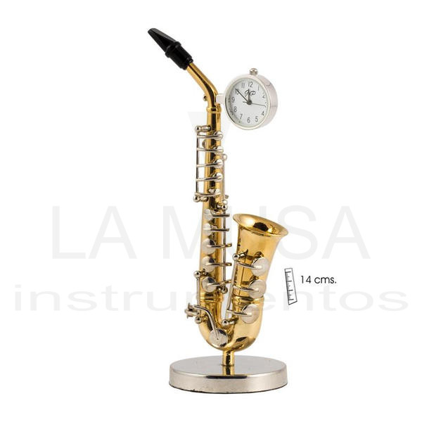 Detener zapatilla Guijarro Reloj Saxofón
