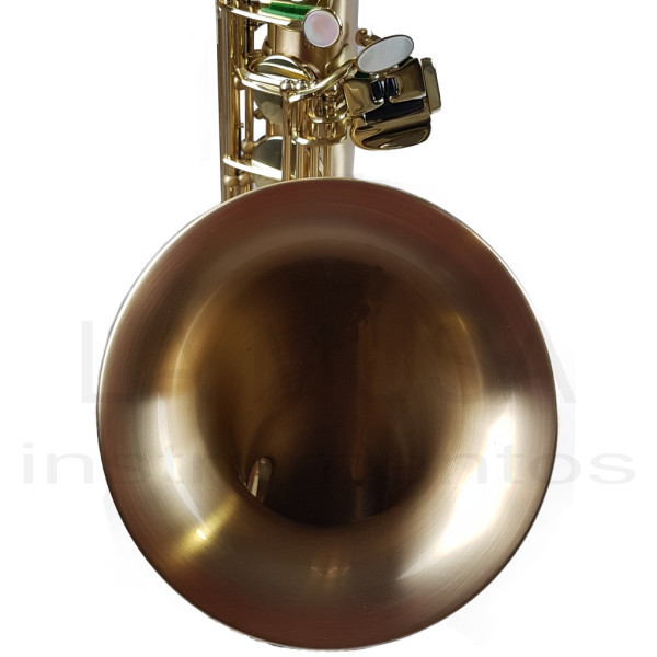 P. Mauriat Le Bravo 200 Baritone Saxophone - Gold Brass Matte Body